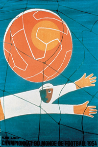Poster ufficiale dei Mondiali 1954