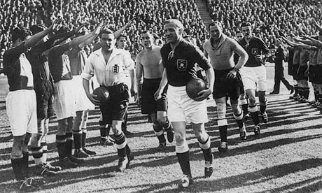 Match amical 1938 : Allemagne Angleterre