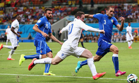 Copa Mundial de Fútbol 2014 : Inglaterra Italia