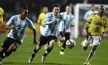 美洲杯：阿根廷VS哥伦比亚